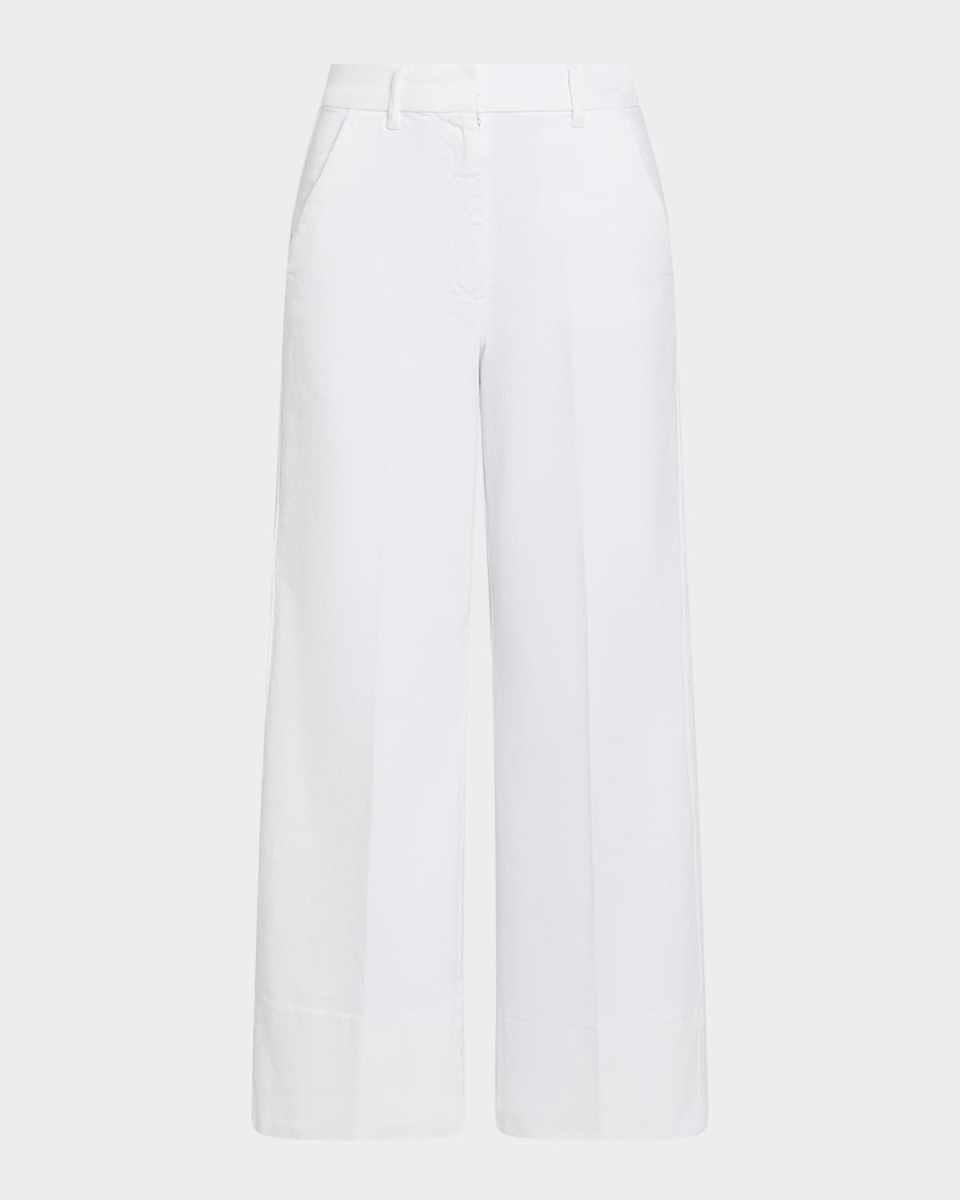 Reseda1 Cropped Wide-Leg Pants